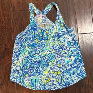 Lilly Pulitzer women’s Tank Top - Blue and Green- like new